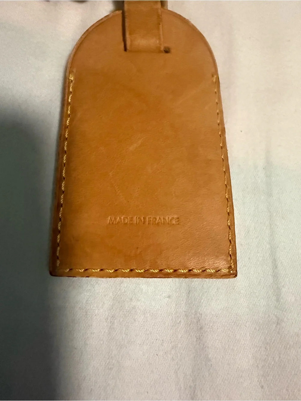 Louis Vuitton Authentic Vachetta Leather Luggage Tag and Poignet Set!